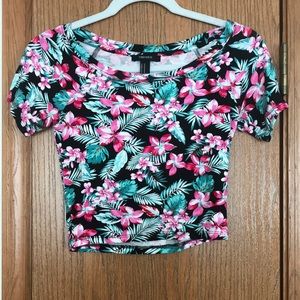 Forever 21 Floral Crop Top
